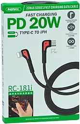 Кабель USB PD Remax 20W Type-C to Ligtning Cable Black (RC-181i) - миниатюра 2