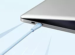 Кабель USB PD Vention silicone 100w 5a 1.5m USB Type-C - Type-C cable light blue (TAWSG) - миниатюра 7