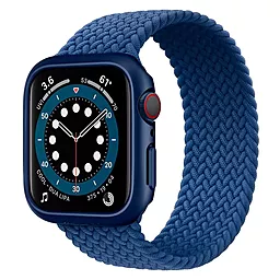 Чехол Spigen для Apple Watch SE / 6 / 5 / 4 (40mm) - Thin Fit, Metallic Blue (ACS02226)