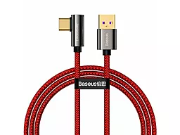 USB Кабель Baseus Legend Series Elbow Fast Charging 66Ww 6a USB Type-C cable  red (CACS000409)