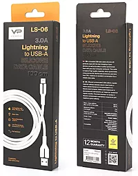 Кабель USB Veron SL06 Silicon 12w 3a Lightning cable white - миниатюра 3