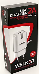 Сетевое зарядное устройство Walker WH-22 2a USB-A charger + micro USB cable white - миниатюра 4