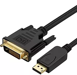 Відеокабель PrologiX DisplayPort - DVI-D(24+1) 1080p 60hz 1m black (PR-DP-DVI-P-04-30-1m)