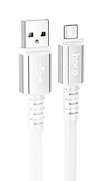 USB Кабель Hoco X85 Strength 2.4A micro USB Cable White
