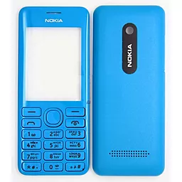 Корпус Nokia 206 Asha с клавиатурой Blue