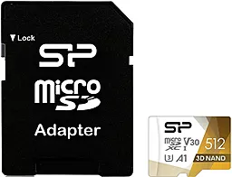 Карта памяти Silicon Power Superior Pro Color 512GB microSDXC UHS-1 U3 + SD-адаптер (SP512GBSTXDU3V20AB)