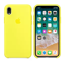 Чехол Silicone Case для Apple iPhone XR Yellow