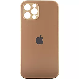 Чехол Epik TPU+Glass Matte Candy Full camera Apple iPhone 12 Pro   Gold