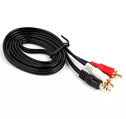 Аудио кабель Ultra Aux mini Jack 3.5 mm - 2хRCA M/M Cable 1.5 м black (UC75-0150)