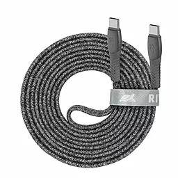 Кабель USB RivaCase USB Type-C to Type-C 3А Gray (PS6105 GR21) - миниатюра 3