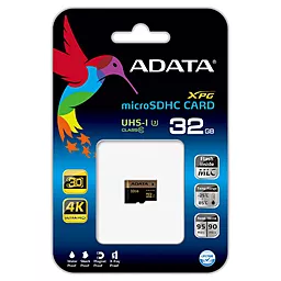 Карта памяти ADATA microSDHC 32GB XPG Class 10 UHS-I U3 (AUSDH32GXUI3-R) - миниатюра 3
