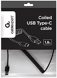 Кабель USB Cablexpert 1.8M USB Type-C Cable Black (CC-USB2C-AMCM-6) - миниатюра 3