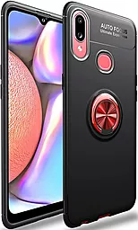 Чехол Deen ColorRing Samsung A107 Galaxy A10s Black/Red