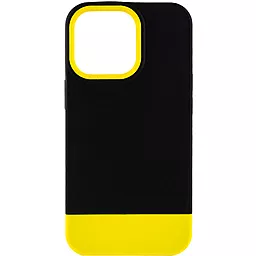 Чехол Epik TPU+PC Bichromatic для Apple iPhone 13 Pro Max (6.7") Black / Yellow