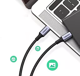 Кабель USB PD Ugreen US316 Aluminum Case Braided 2M USB Type-C - Type-C Cable Black - миниатюра 4