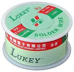 Припой проволочный Lukey L2001 (Sn40/60) 100 г на катушке