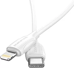 Кабель USB PD Borofone BX19 Double-speed 20W 3A USB Type-C - Lightning Cable White - миниатюра 2