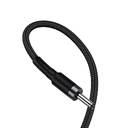 Кабель USB Baseus Cafule DC 3.5mm Cable Black (CADKLF-G1) - миниатюра 5