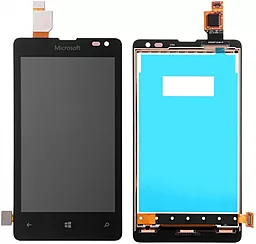 Дисплей Microsoft Lumia 435, Lumia 532 (RM-1069) з тачскріном, оригінал, Black