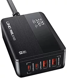 Сетевое зарядное устройство LDNio A4808Q 65W QC/PD 2xUSB-A-2xC c дисплеем Black - миниатюра 2