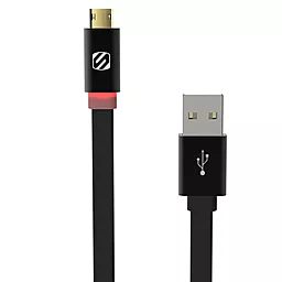 Кабель USB Scosche FlatOut™ LED Realtree® Micro USB 1.8 м. Black (MFLED6) - миниатюра 2