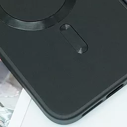 Чехол Epik Bonbon Leather Metal Style with MagSafe для Apple iPhone 12, iPhone 12 Pro Black - миниатюра 3