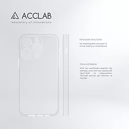 Чехол ACCLAB TPU для Apple iPhone 14 Pro Transparent - миниатюра 5