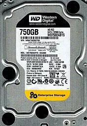 Жесткий диск Western Digital 3.5" 750GB 7200prm 32MB (WD7502ABYS)