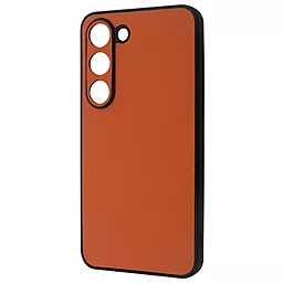 Чехол Leather Case для Samsung Galaxy S23 Orange