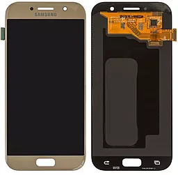 Дисплей Samsung Galaxy A5 A520 2017 с тачскрином, (TFT), Gold