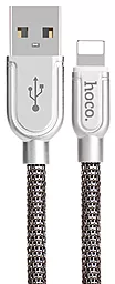 Кабель USB Hoco U15 Eminently Lucidity Lightning Gray/Tarnish