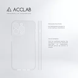 Чехол ACCLAB TPU для Apple iPhone 14 Pro Max Transparent - миниатюра 5