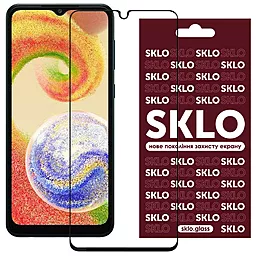Защитное стекло SKLO 3D для Samsung Galaxy A04s Черный