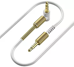 Аудіо кабель Luxe Cube AUX mini Jack 3.5mm M/M Cable 1.2 м white (7775557575679)