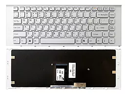 Клавиатура для ноутбука Sony Vaio VPC-EA белая