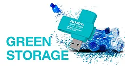 Флешка ADATA 64 GB UC310 Eco USB 3.2 Green (UC310E-64G-RGN) - миниатюра 6