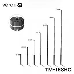 Монопод-трипод Veron TM-168HC +holder+case - миниатюра 2