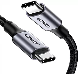 Кабель USB PD Ugreen US316 Aluminum Case Braided 20V 5A USB Type-C - Type-C Cable Black - миниатюра 2