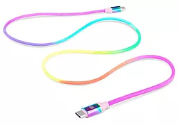 Кабель USB REAL-EL Premium Rainbow Type-C Cable Rainbow - миниатюра 3