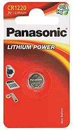 Батарейки Panasonic CR1220 1шт (CR-1220EL/1B) 3 V