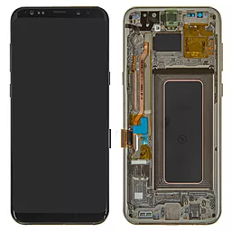 Дисплей Samsung Galaxy S8 Plus G955 с тачскрином и рамкой, сервисный оригинал, Gold