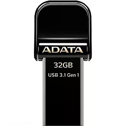 Флешка ADATA 32GB AI920 Jet Black Lightning USB 3.1 (AAI92032GCBK) Black