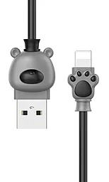 Кабель USB Baseus Bear Lightning Cable Gray/Black (CALBE-0G)