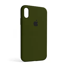 Чехол Silicone Case Full для Apple iPhone XR Forest Green