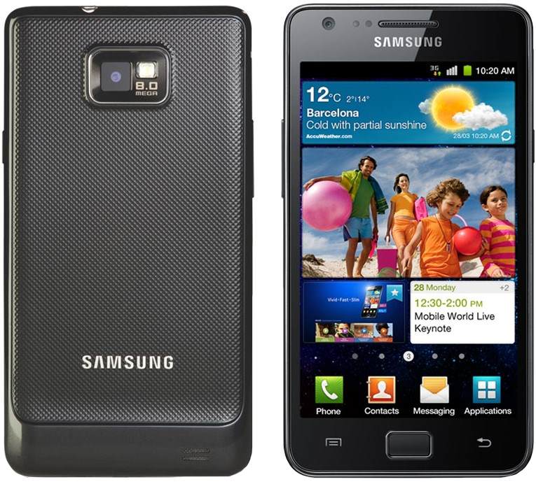 Дисплей Samsung Galaxy S2 I9100 + Touchscrееn with frame (Super AMOLED, original) Black / изоборажение №1