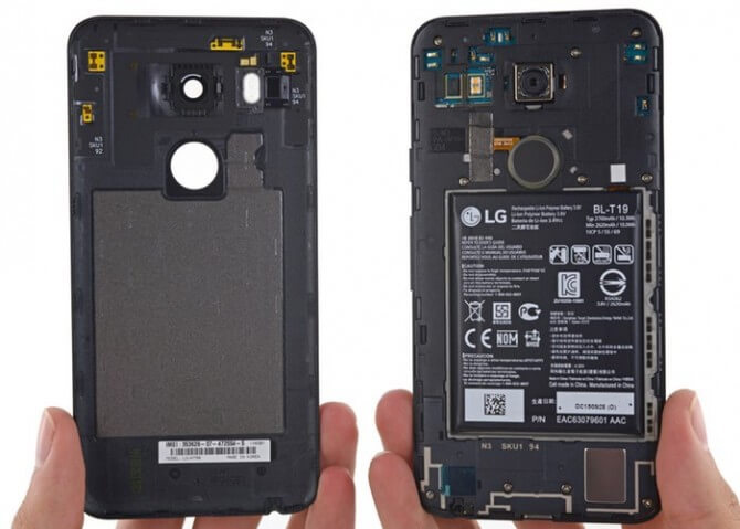 Батарея на телефон LG Nexus 5X