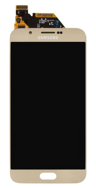 Дисплей Samsung Galaxy A8 A800 (2015), A800F + Touchscreen (Super AMOLED, original) Gold / зображення №3