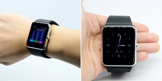 Смарт-часы SmartYou GT08 No NFC Silver with Black strap (SWGT08S) / изоборажение №3
