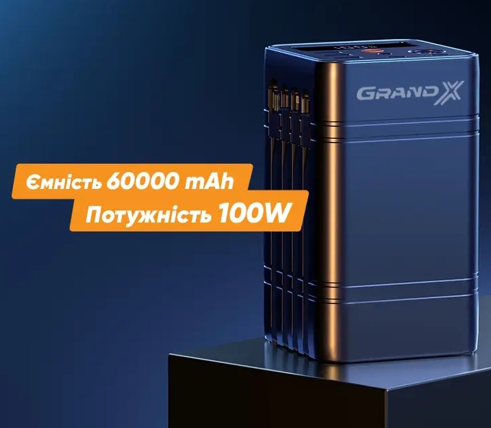 Grand-X 60000mAh 100W (PBG100WB) / изоборажение №1
