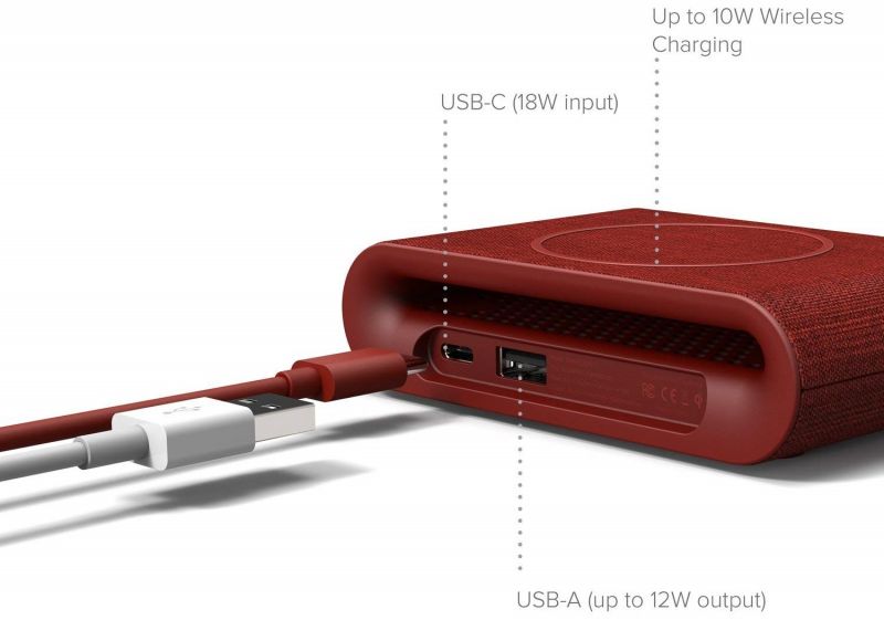 Беспроводное (индукционное) зарядное устройство iOttie iON Wireless Plus Fast Charging Pad Red (CHWRIO105RD) / изоборажение №4